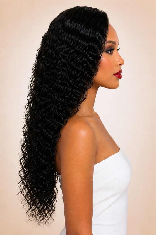 Curly HD Lace Glueless Human Hair Wig