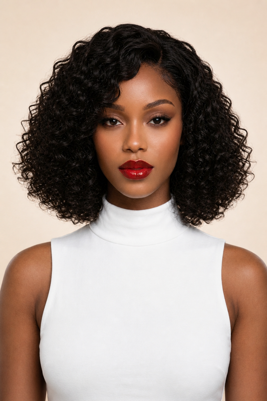 Luxury Curly Bob HD Lace Human Hair Wig