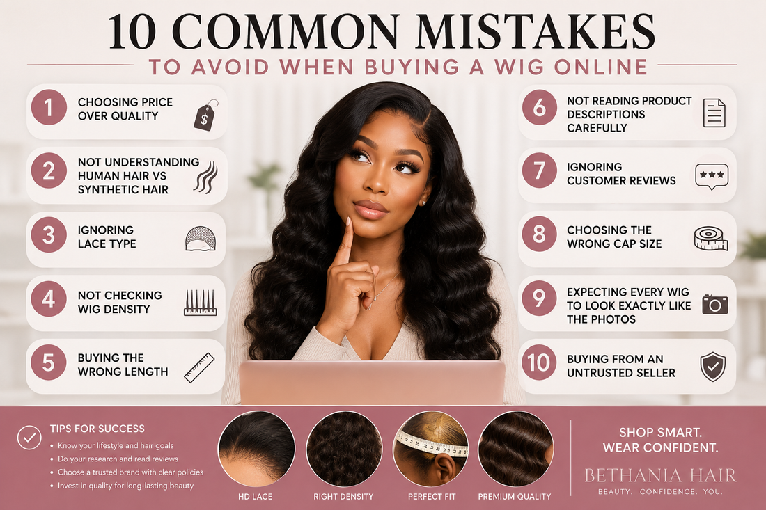 10 Common Mistakes to Avoid When Buying a Wig Online | Bethania Hair