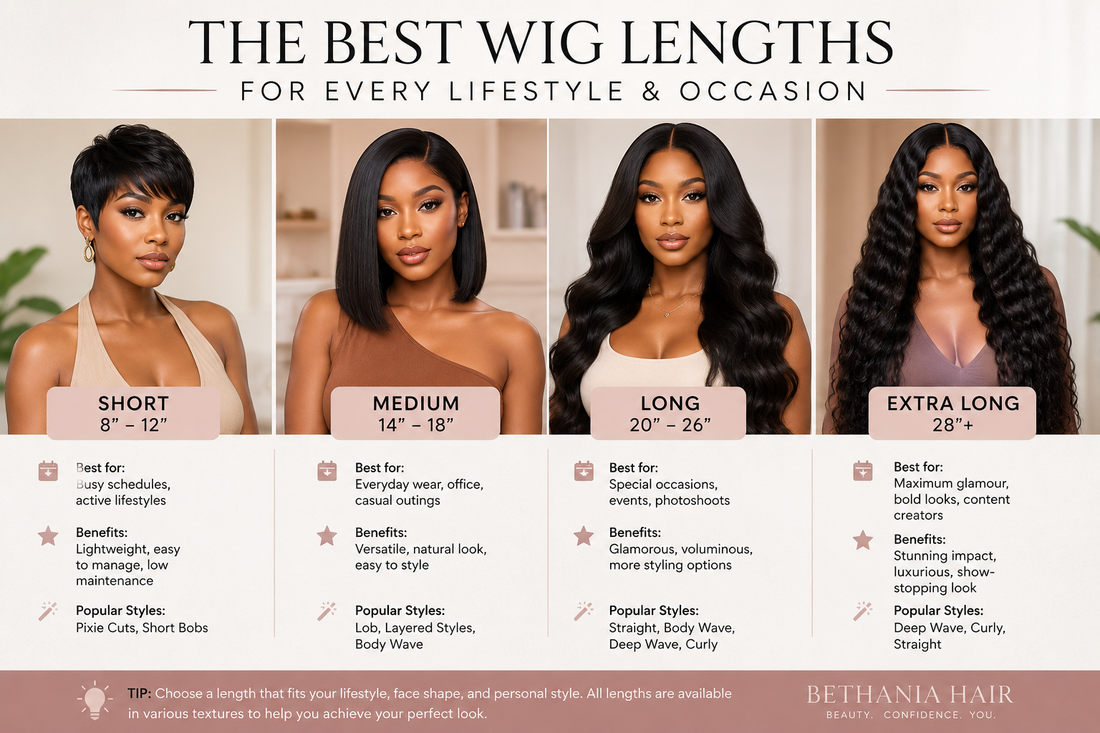 The Best Wig Lengths for Every Lifestyle and Occasion | Bethania Hair