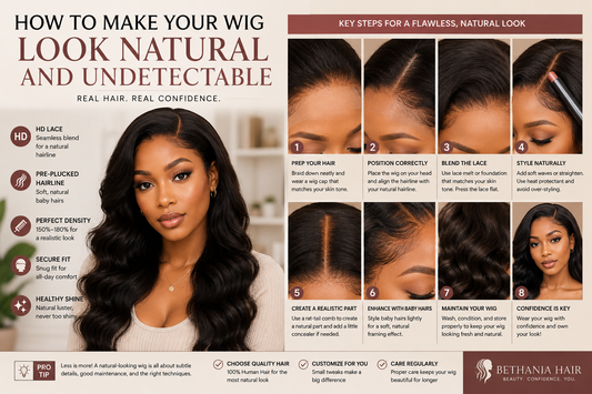 How to Make Your Wig Look Natural and Undetectable | Bethania Hair