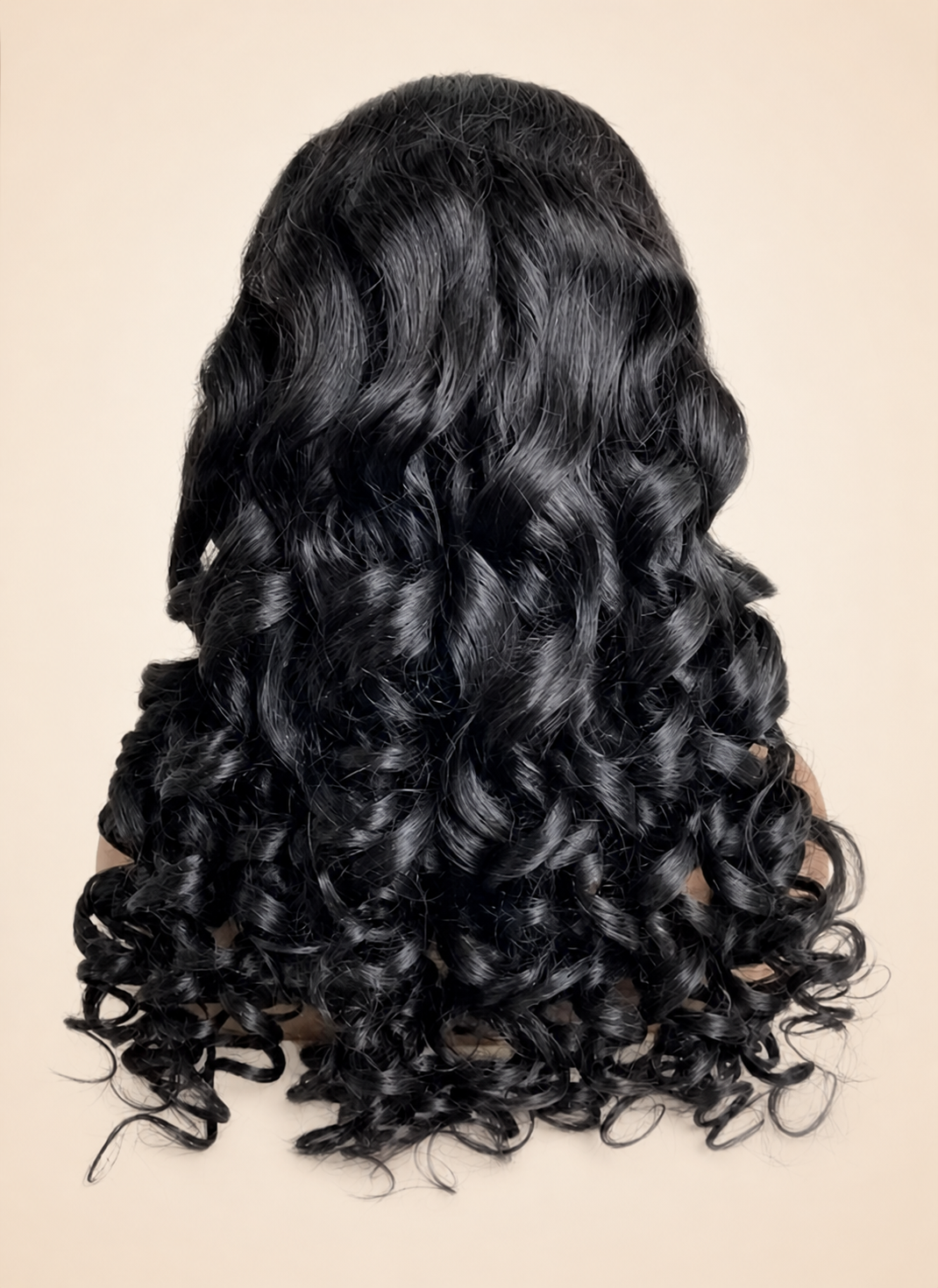 Curly HD Lace Glueless Human Hair Wig