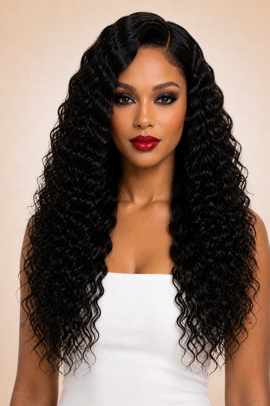 Curly HD Lace Glueless Human Hair Wig