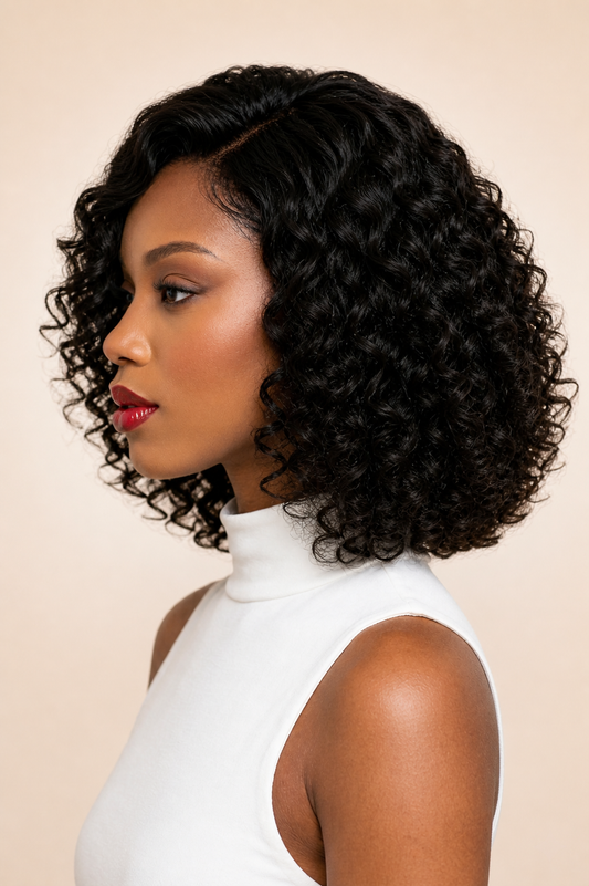 Luxury Curly Bob HD Lace Human Hair Wig